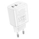 Borofone BN9 PD QC3.0 35W Wall Adapter Charger 2Usb-C White