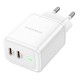 Borofone BN9 PD QC3.0 35W Wall Adapter Charger 2Usb-C White