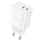 Borofone BN9 PD QC3.0 35W Wall Adapter Charger 2Usb-C White