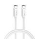 Forcell C338 60W USB-C to USB-C Data Cable 60W 25cm White