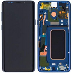 Samsung Galaxy S9 Lcd+Touch Screen+Frame Blue ORIGINAL