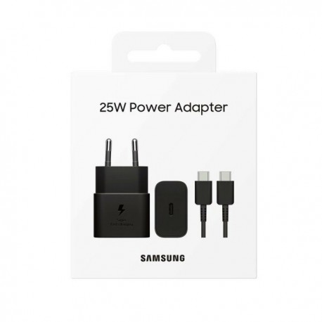 Samsung EP-T4511XBE Fast Wall Charger Usb C 45W+Usb C/Usb C Cable Black ORIGINAL Blister
