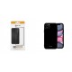 Apple iPhone 12 Pro Max Mercury i-Jelly Silicone Black+Prio 3D Full Face Tempered Glass