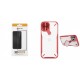 Apple iPhone 12 Pro Max Nillkin Cyclops Silicone Red/Transparent+Prio 3D Full Face Tempered Glass