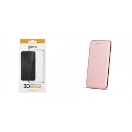 Apple iPhone 14 Pro Max Elegance Case RoseGold+Prio 3D Full Face Tempered Glass
