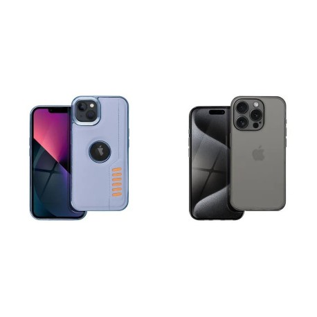 Samsung Galaxy A14 5G/4G Milano Silicone Black+Box Premium 1,5mm Silicone Transparent/Black