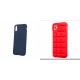 Xiaomi Redmi 12C Soft Silicone Blue+Obal:Me Block Silicone Red