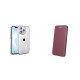 Xiaomi Redmi 12C Armor AntiShock Silicone Transparent+Elegance Case Wine