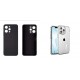 Xiaomi Redmi 12C Obal:Me Matte Silicone Black+Armor AntiShock Silicone Transparent