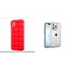 Xiaomi Redmi 12C Obal:Me Block Silicone Red+Armor AntiShock Silicone Transparent