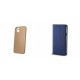 Apple iPhone 13 Metallic Silicone Gold+Magnet Case Blue