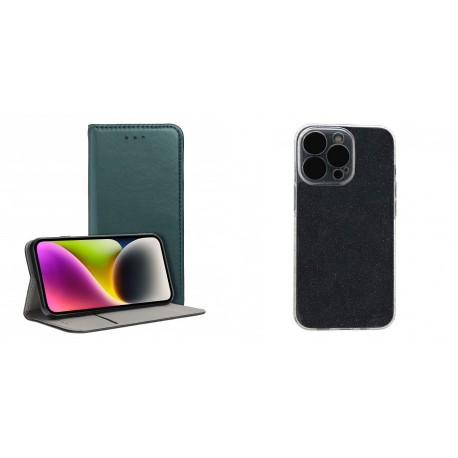 Xiaomi Redmi 13 4G/5G Magnet Case Green+Shine Silicone Smoky