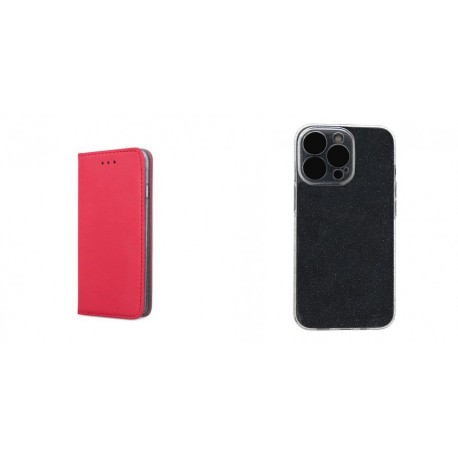 Xiaomi Redmi 13 4G/5G Magnet Case Red+Shine Silicone Smoky