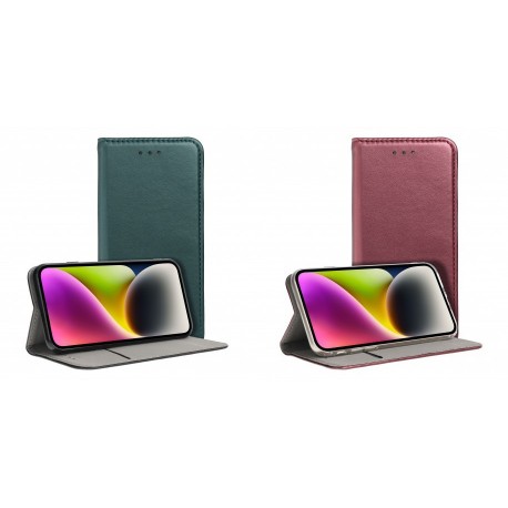 Xiaomi Redmi 13 4G/5G Magnet Case Green+Magnet Case Burgundy