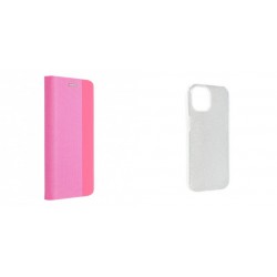 Xiaomi Redmi 13C/Poco C65 Sensitive Case Light Pink+Shining Silicone Silver