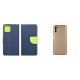 Samsung Galaxy A55 5G Fancy Case Navy /Lime+Metallic Silicone Gold