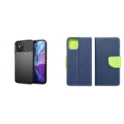 Samsung Galaxy A55 5G Thunder Silicone Black+Fancy Case Navy /Lime