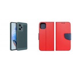 Samsung Galaxy A55 5G Breezy Silicone Green+Fancy Case Red/Navy