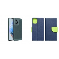 Samsung Galaxy A55 5G Breezy Silicone Green+Fancy Case Navy /Lime