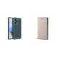 Samsung Galaxy A55 5G Breezy Silicone Green+Magnet Case Gold