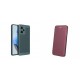 Samsung Galaxy A55 5G Breezy Silicone Green+Elegance Case Burgundy
