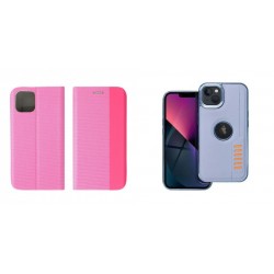 Samsung Galaxy A15 5G/4G Sensitive Case Light Pink+ Milano Silicone Brown