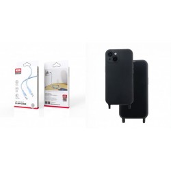 XO NB208B PD Type-C to Type-C DataCable 1m 60W Blue+Samsung Galaxy A14 5G/4G Switch Silicone Black