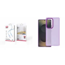 XO NB208B PD Type-C to Type-C DataCable 1m 60W Blue+Samsung Galaxy A35 5G Sappy Silicone Purple