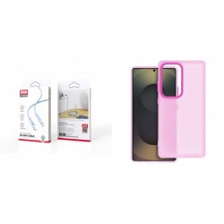XO NB208B PD Type-C to Type-C DataCable 1m 60W Blue+Samsung Galaxy A35 5G Sappy Silicone Pink