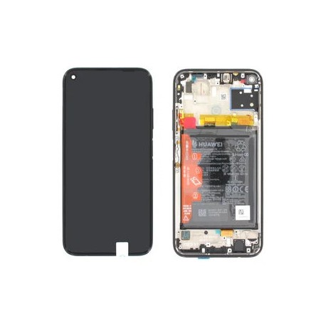 Huawei P40 Lite Lcd+Touch Screen+Frame+Battery Black ORIGINAL
