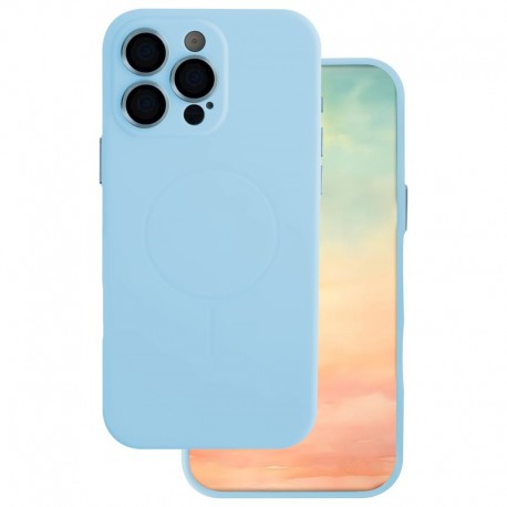Apple iPhone 12 Trendy Vivit Magasafe Thin Silicone Blue
