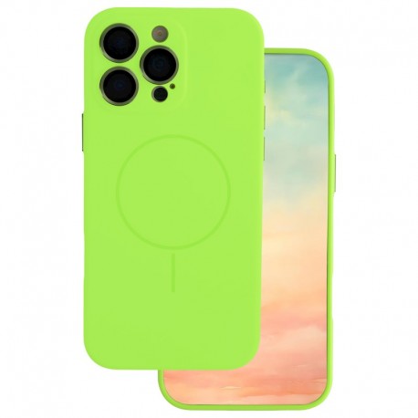 Apple iPhone 16 Trendy Vivit Magasafe Thin Silicone Green