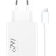 Xiaomi Hyper 67W Wall Adapter Charger Usb+Usb/Type C Data Cable White
