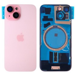 Apple iPhone 15 BackCover with Magsafe+Camera Lens Black GRADE A