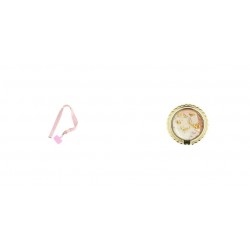Phone Pendant GC-M3 Pink 78cm+Ring Holder Marble Design 2