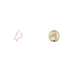 Phone Pendant GC-M3 Pink 78cm+Ring Holder Marble Design 3