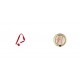Phone Pendant GC-M3 Red 78cm+Ring Holder Marble Design 4