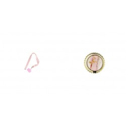 Phone Pendant GC-M3 Pink 78cm+Ring Holder Marble Design 4