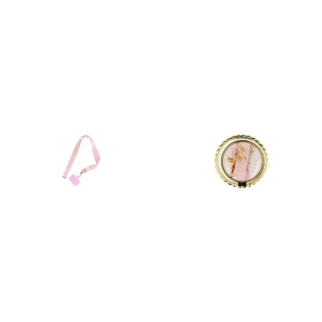 Phone Pendant GC-M3 Pink 78cm+Ring Holder Marble Design 4