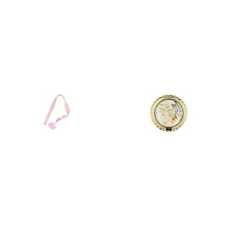 Phone Pendant GC-M3 Pink 78cm+Ring Holder Marble Design 5