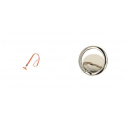 Phone Pendant GC-M4 Orange 46c+Ring Holder Metal Silver
