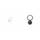 Phone Pendant GC-M4 White 46cm+Ring Holder Snake Black