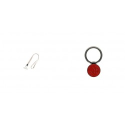 Phone Pendant GC-M4 White 46cm+Ring Holder Snake Red
