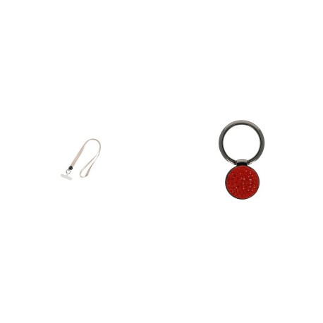 Phone Pendant GC-M4 White 46cm+Ring Holder Snake Red