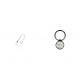 Phone Pendant GC-M4 White 46cm+Ring Holder Snake Silver
