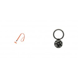 Phone Pendant GC-M4 Orange 46cm+Ring Holder Snake Black