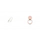Phone Pendant GC-M4 White 46cm+Ring Holder Carbon Pink