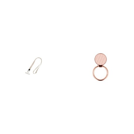 Phone Pendant GC-M4 White 46cm+Ring Holder Carbon Pink