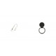 Phone Pendant GC-M4 White 46cm+Ring Holder Carbon Black