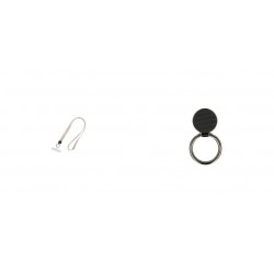 Phone Pendant GC-M4 White 46cm+Ring Holder Carbon Black